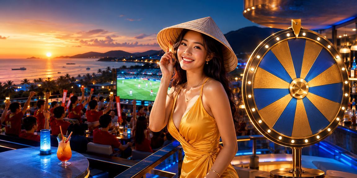 Người chơi trải nghiệm game casino tại Phú Quốc với nón lá truyền thống